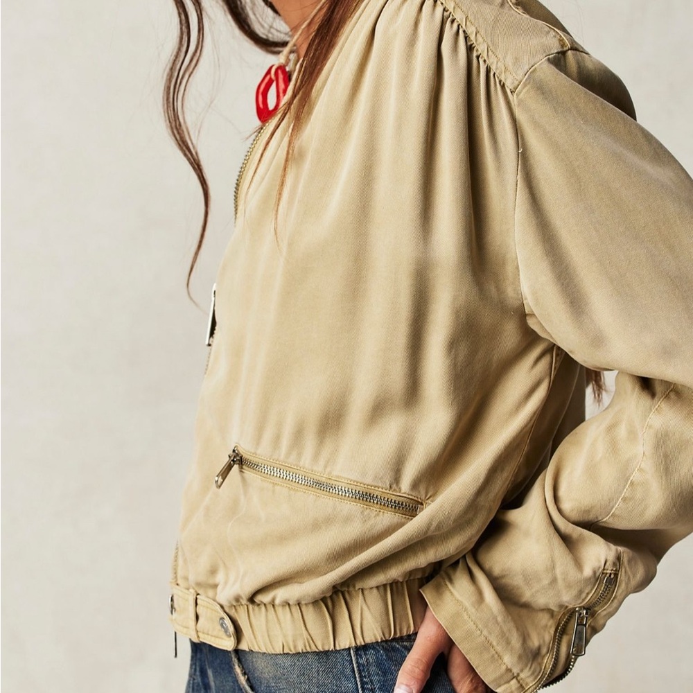 Free People Knock Out Siren Bomber Jacket